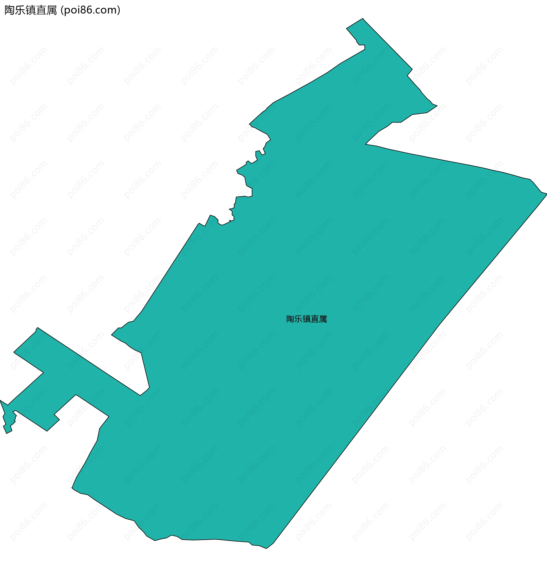 陶乐镇直属边界地图