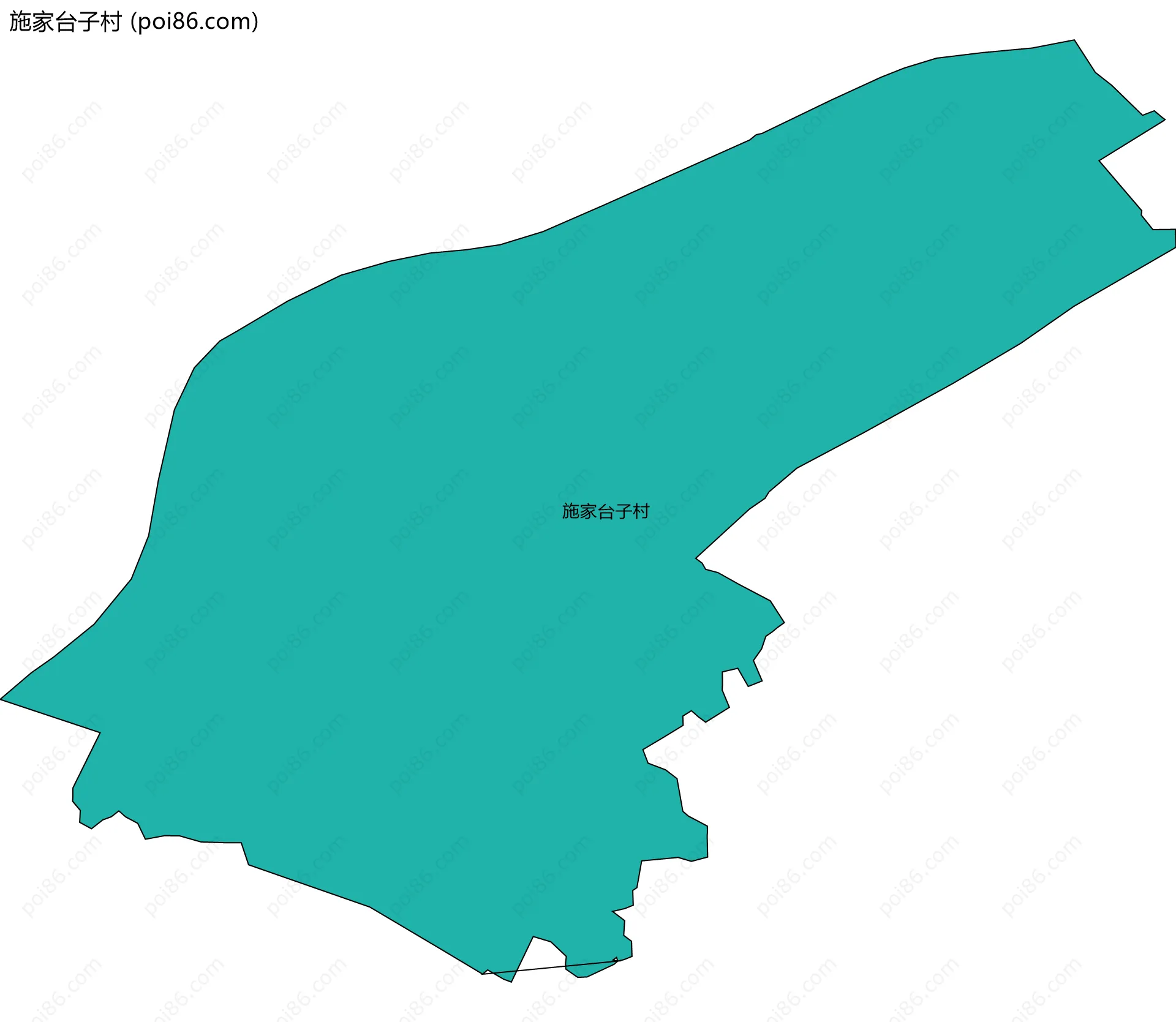 施家台子村边界地图
