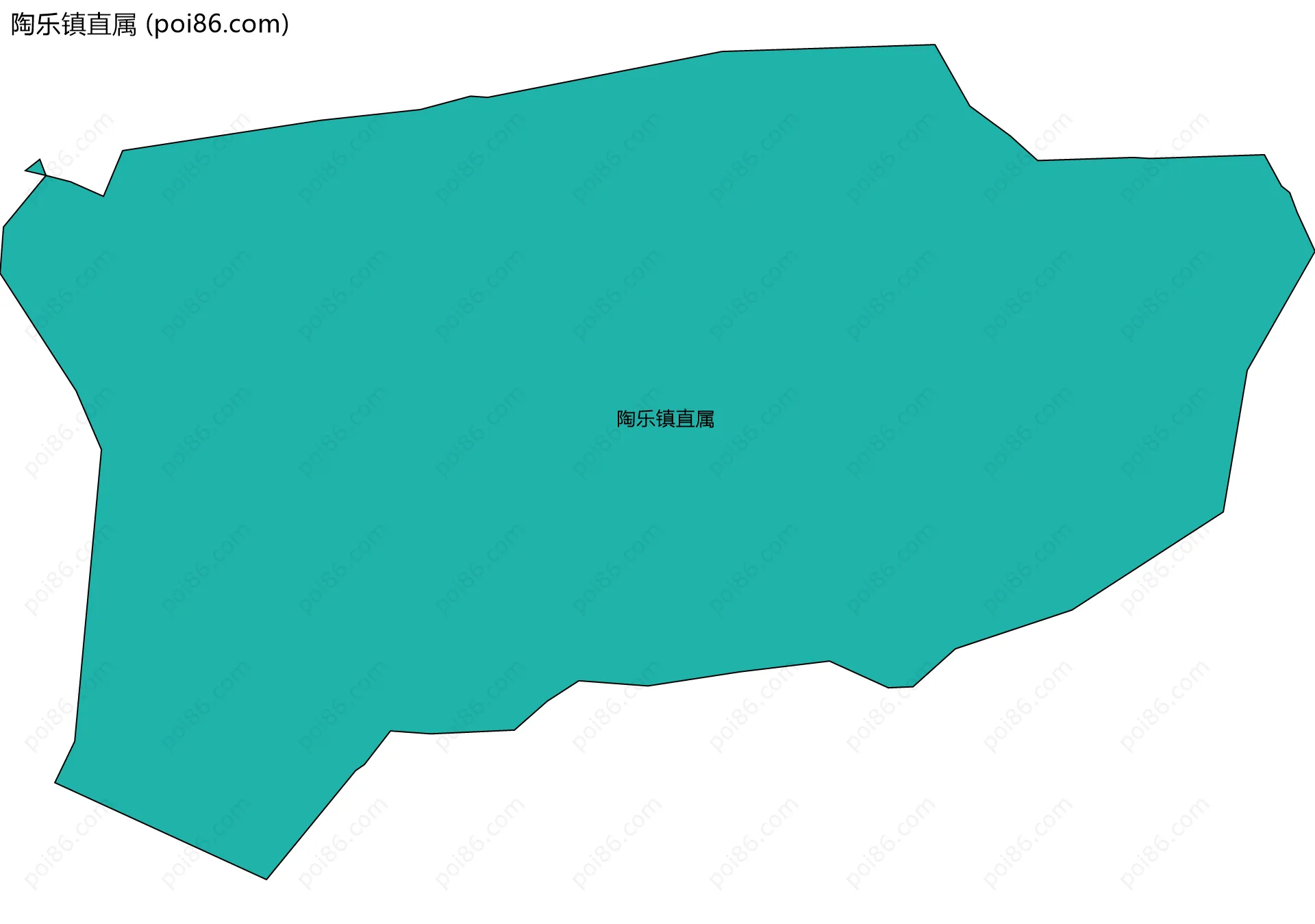 陶乐镇直属边界地图