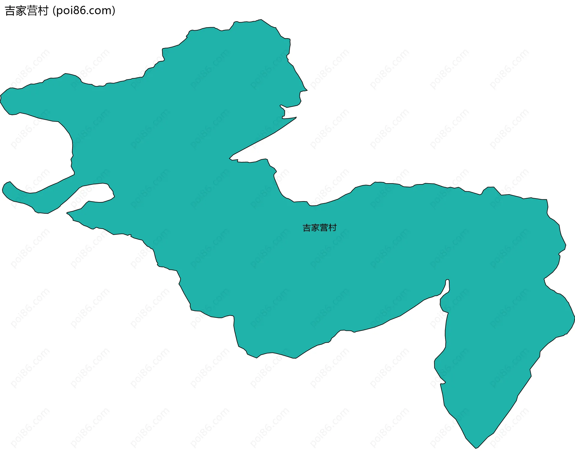 吉家营村边界地图