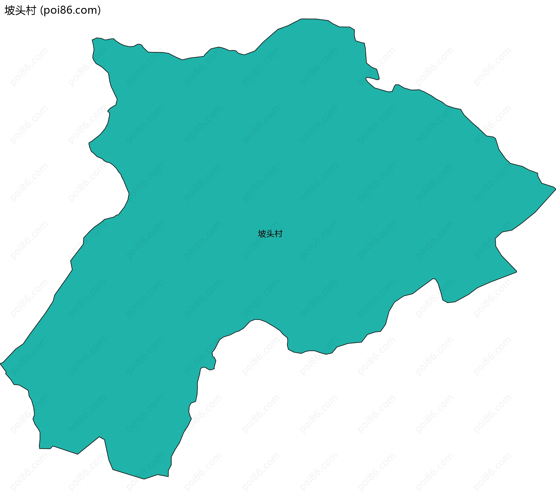 坡头村边界地图