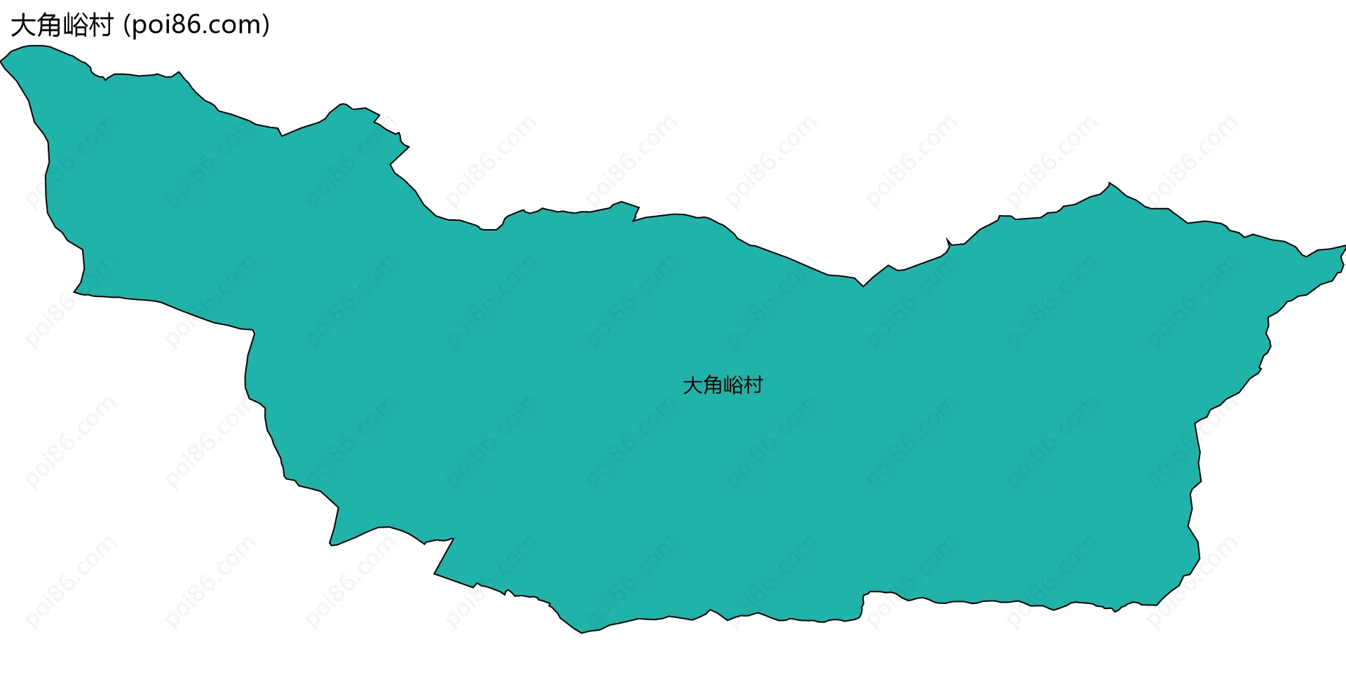 大角峪村边界地图