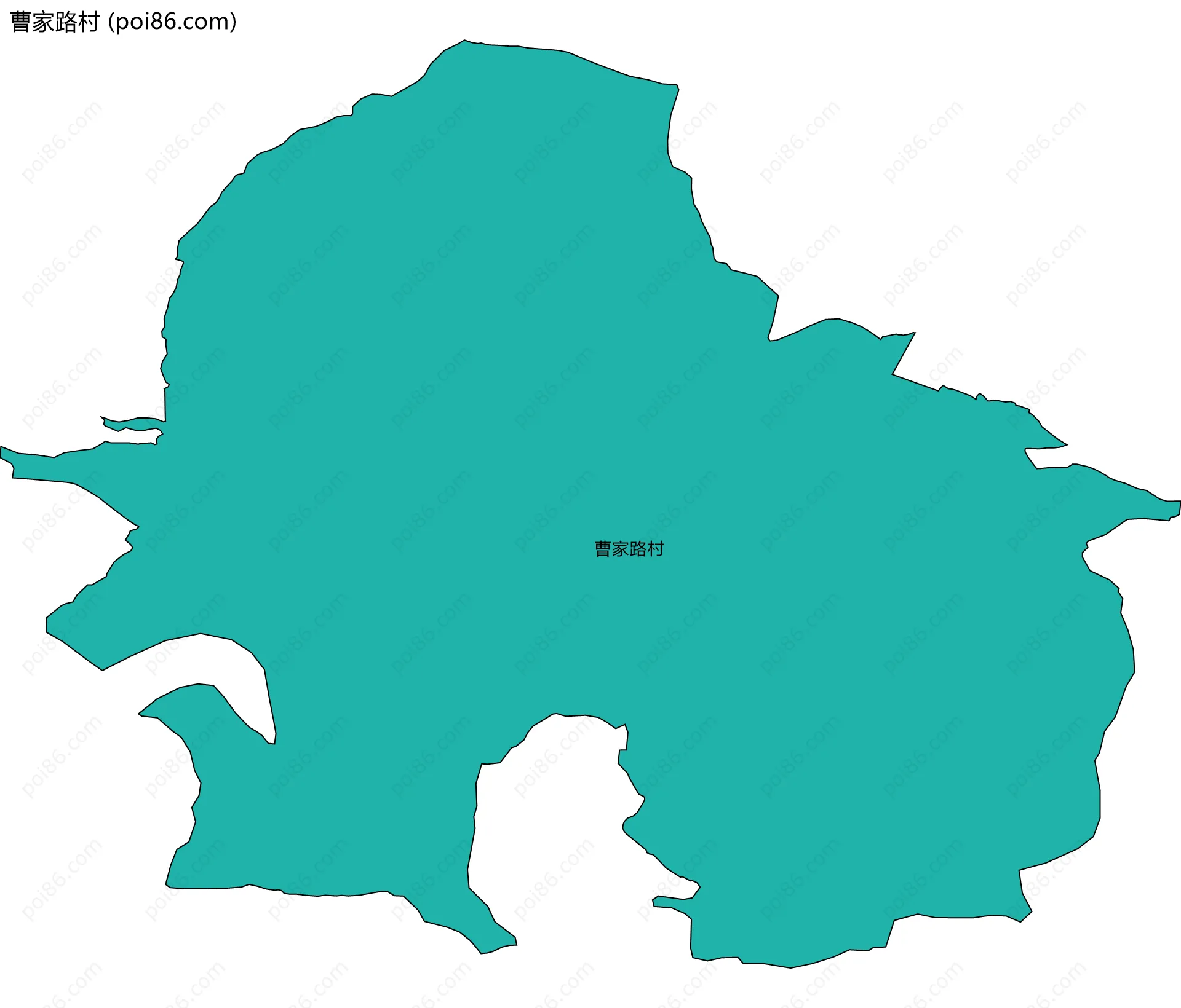 曹家路村边界地图