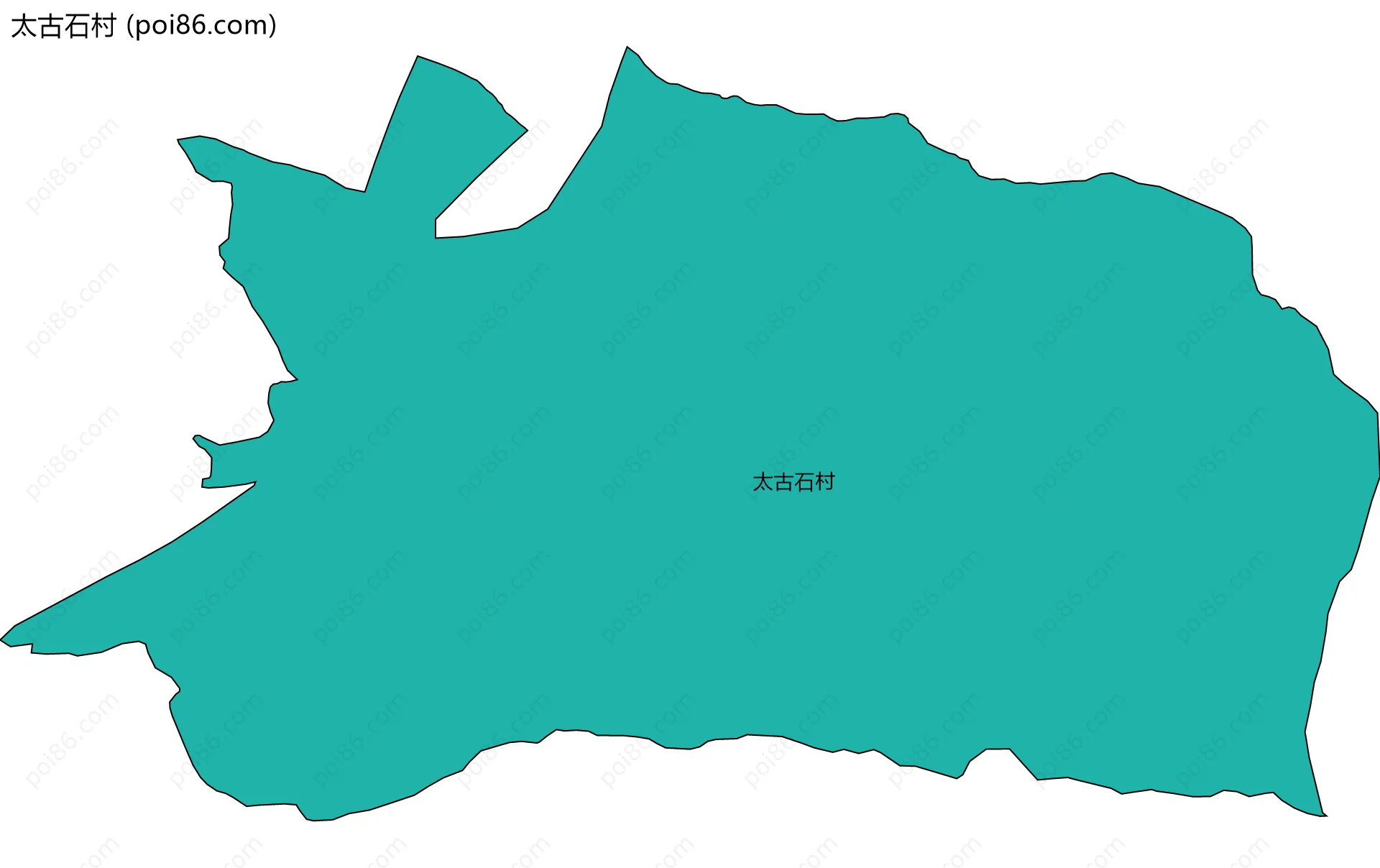 太古石村边界地图