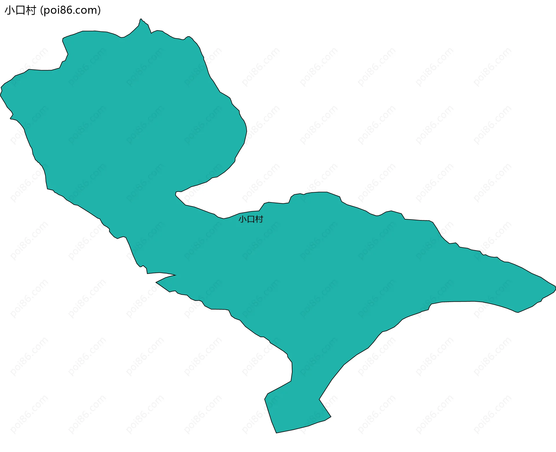 小口村边界地图