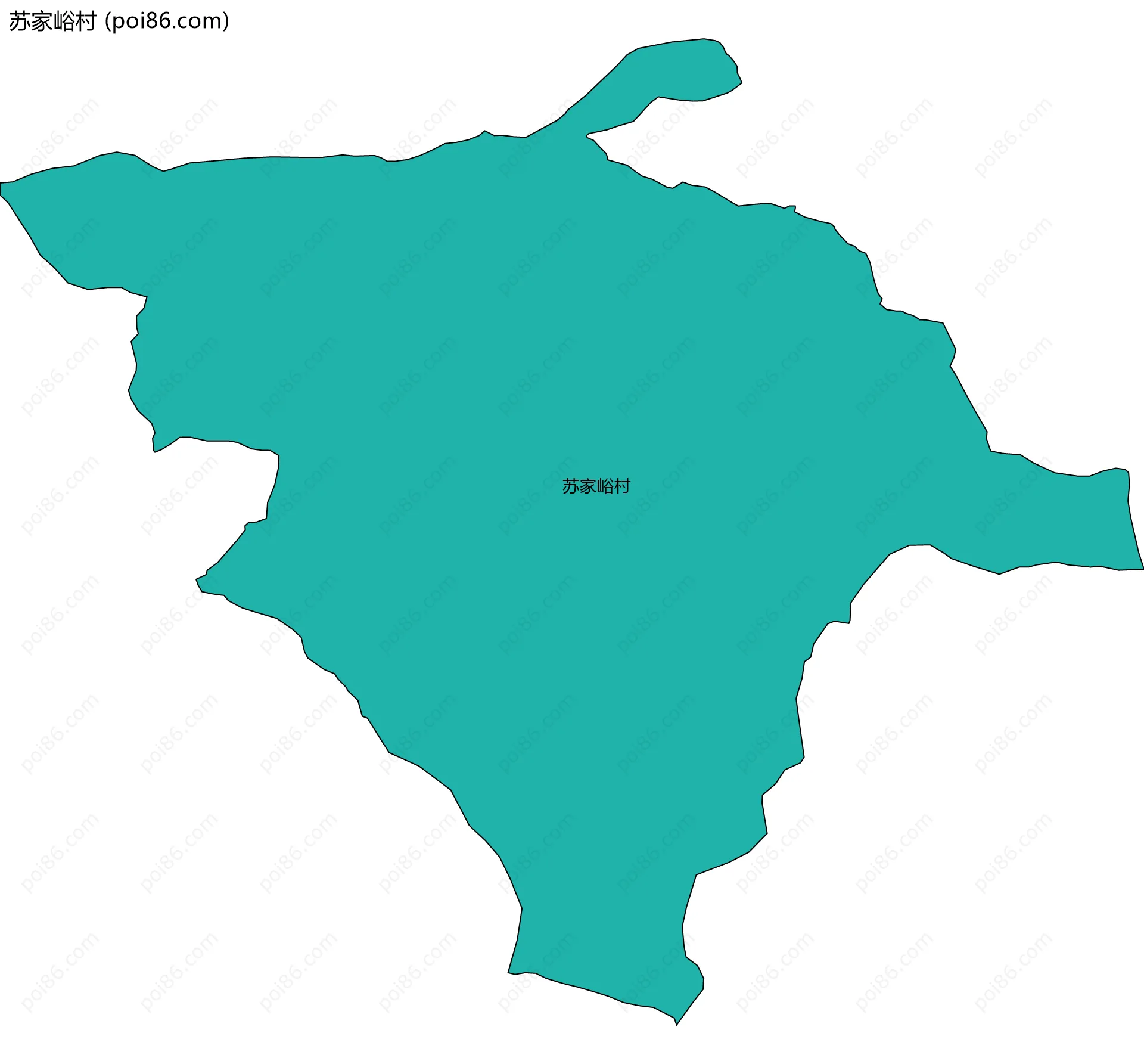 苏家峪村边界地图