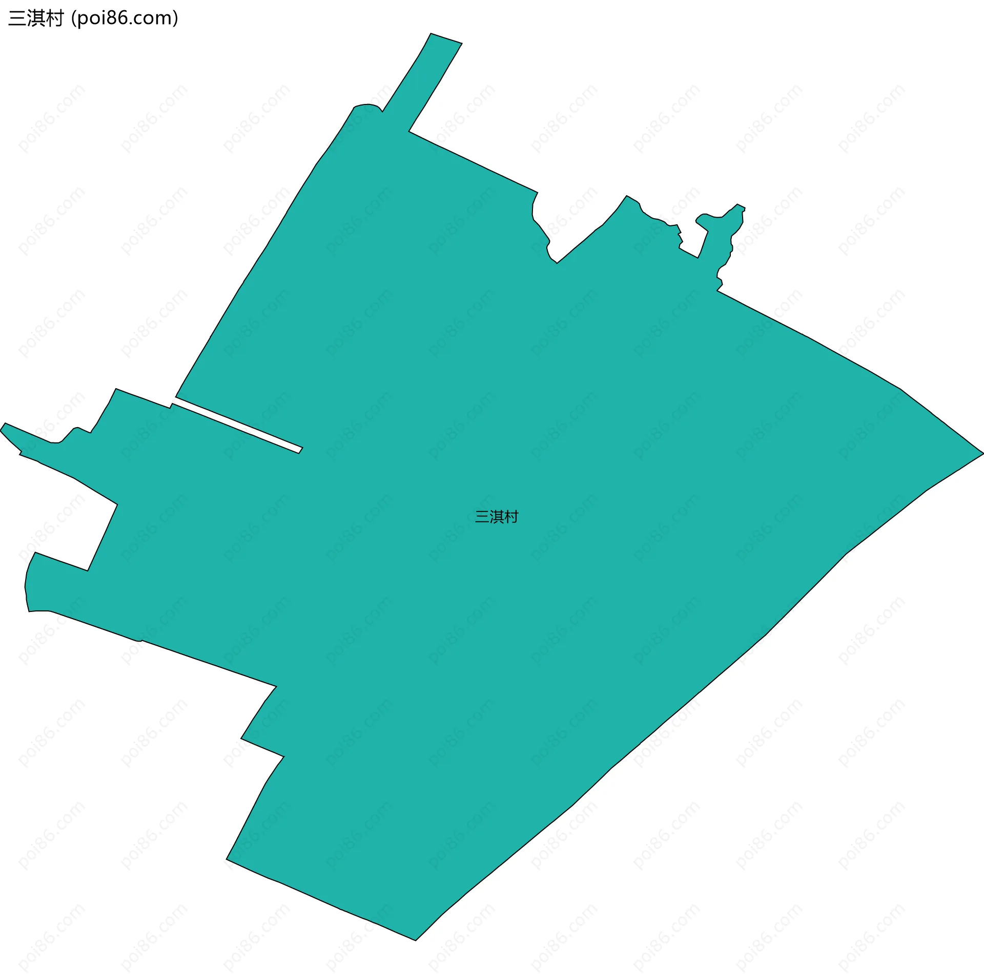 三淇村边界地图