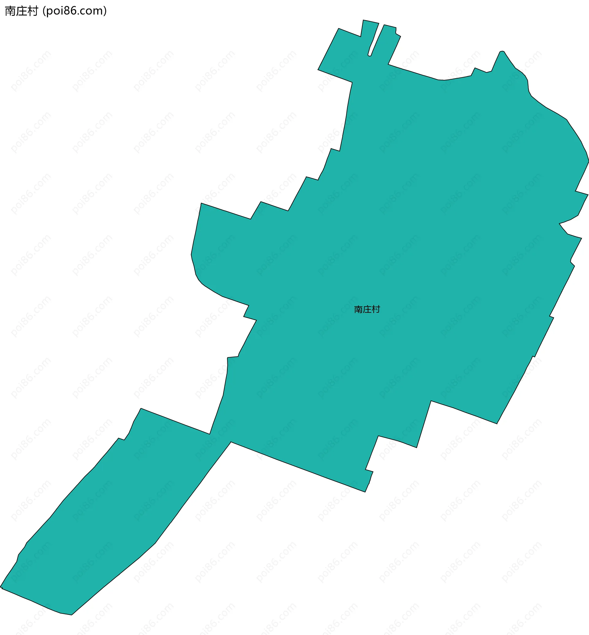 南庄村边界地图