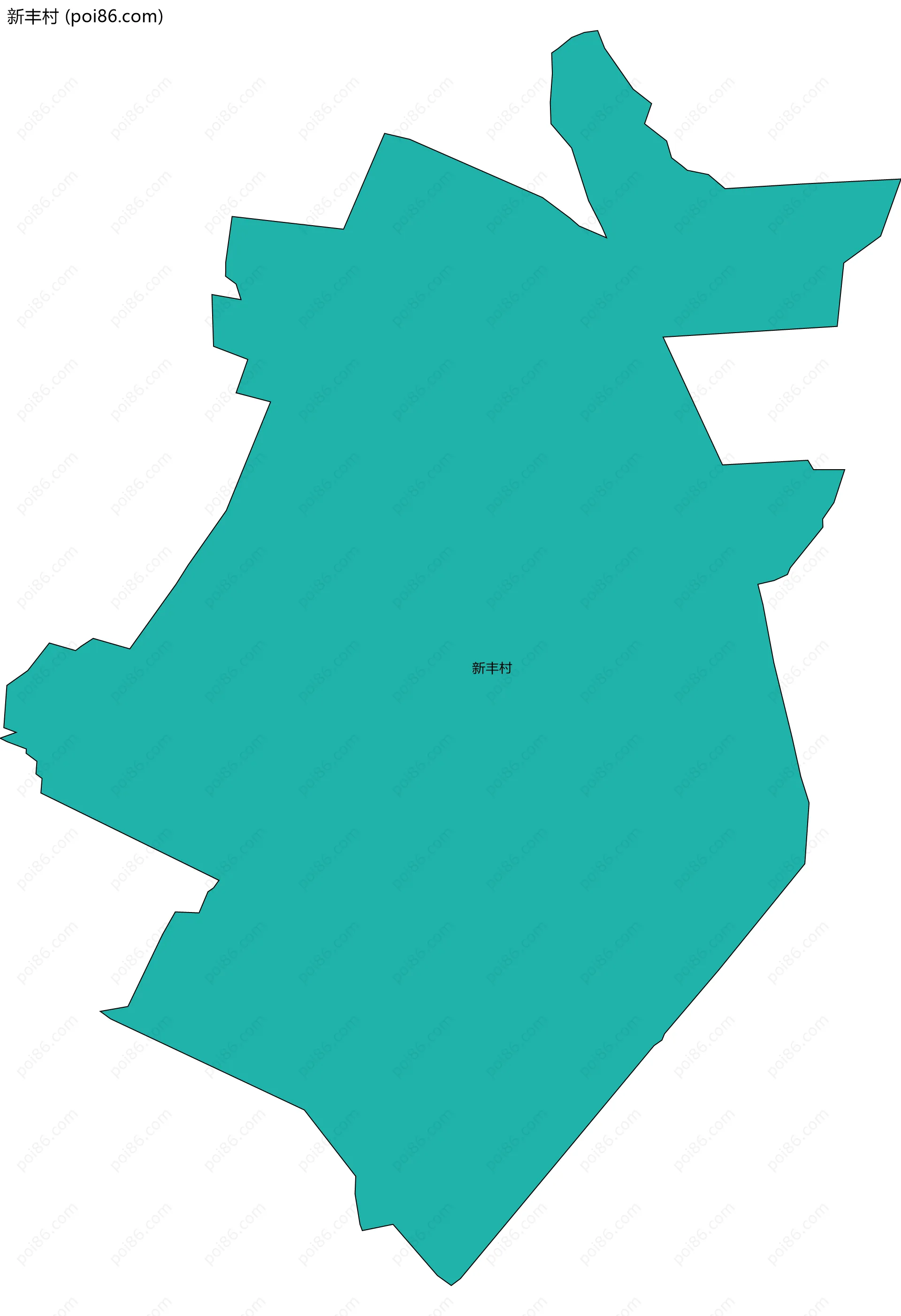 新丰村边界地图