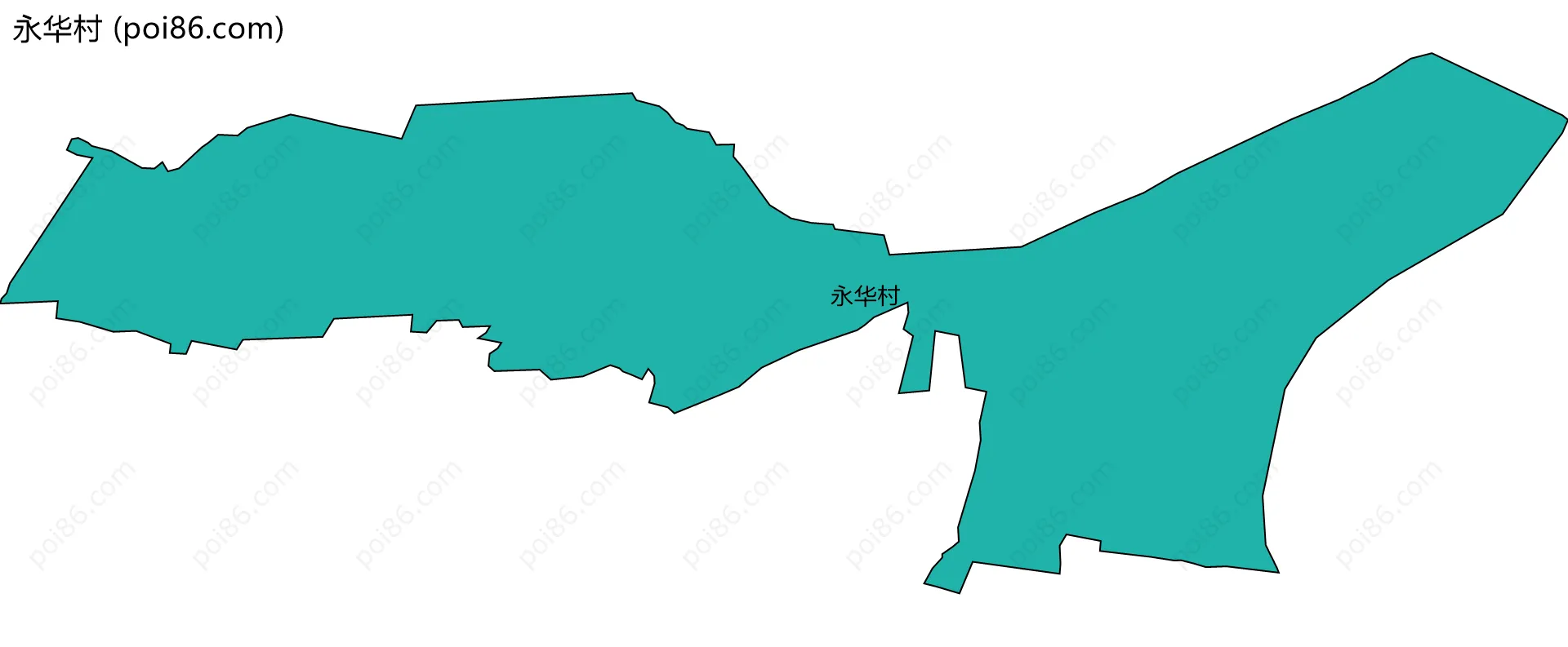 永华村边界地图