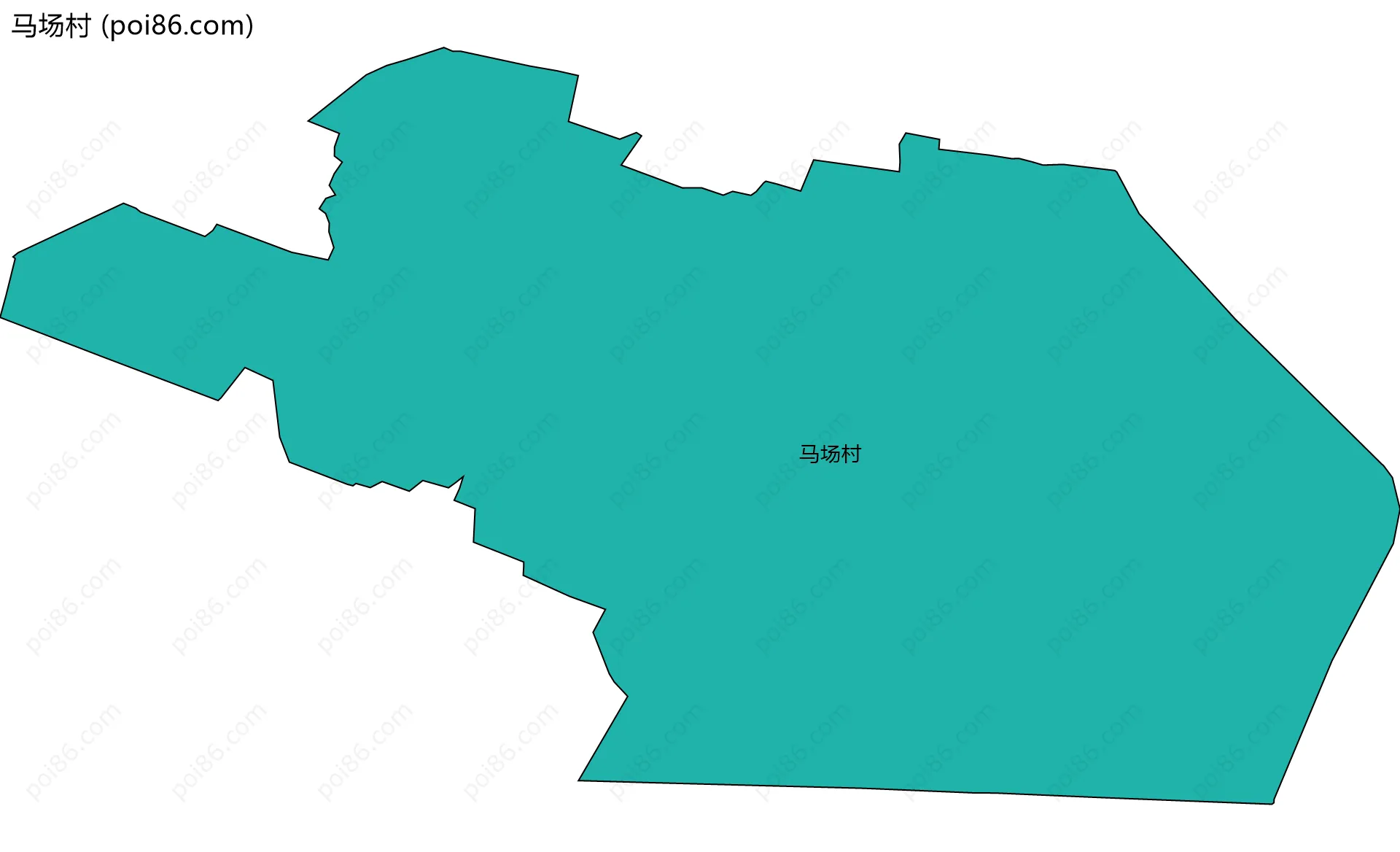 马场村边界地图