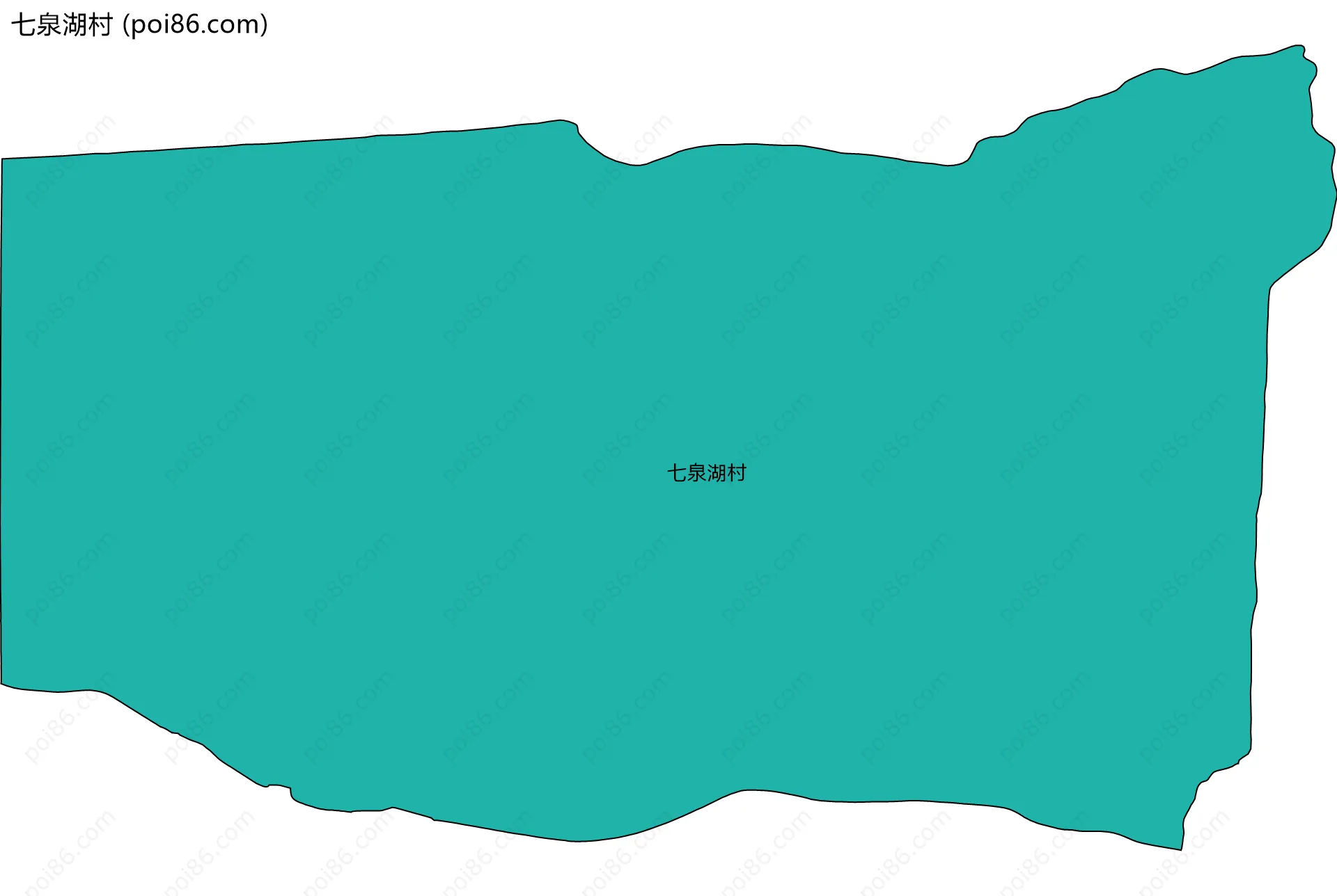 七泉湖村边界地图