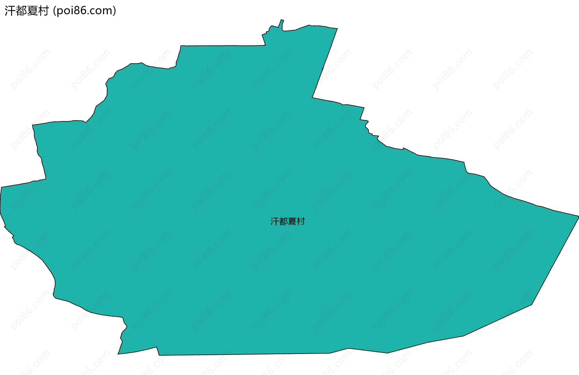 汗都夏村边界地图