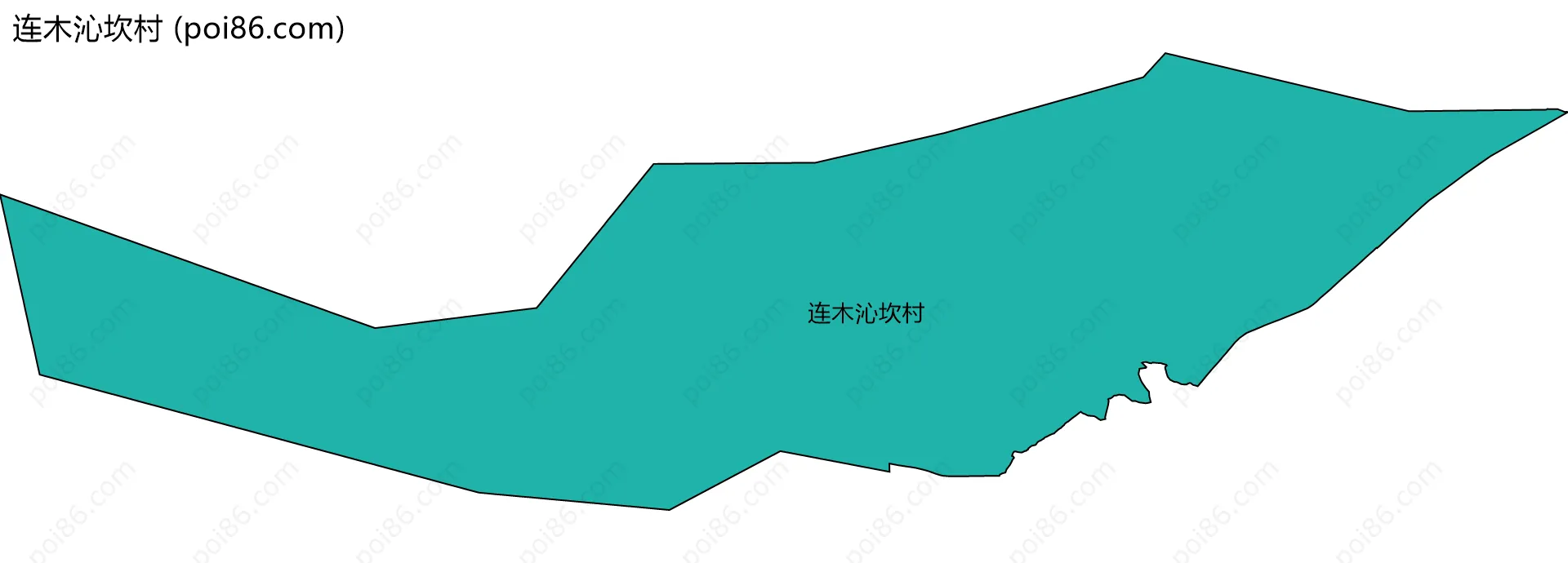 连木沁坎村边界地图