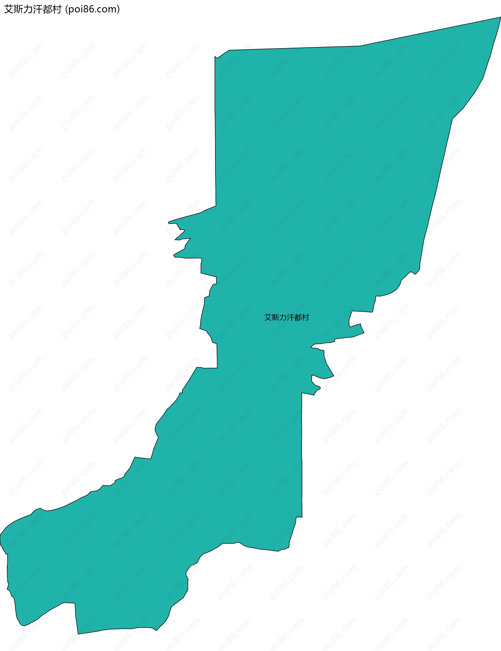 艾斯力汗都村边界地图