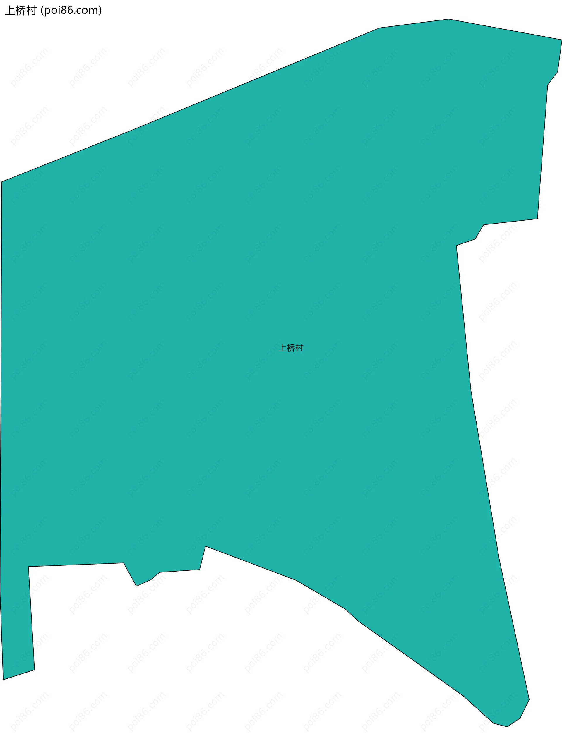 上桥村边界地图