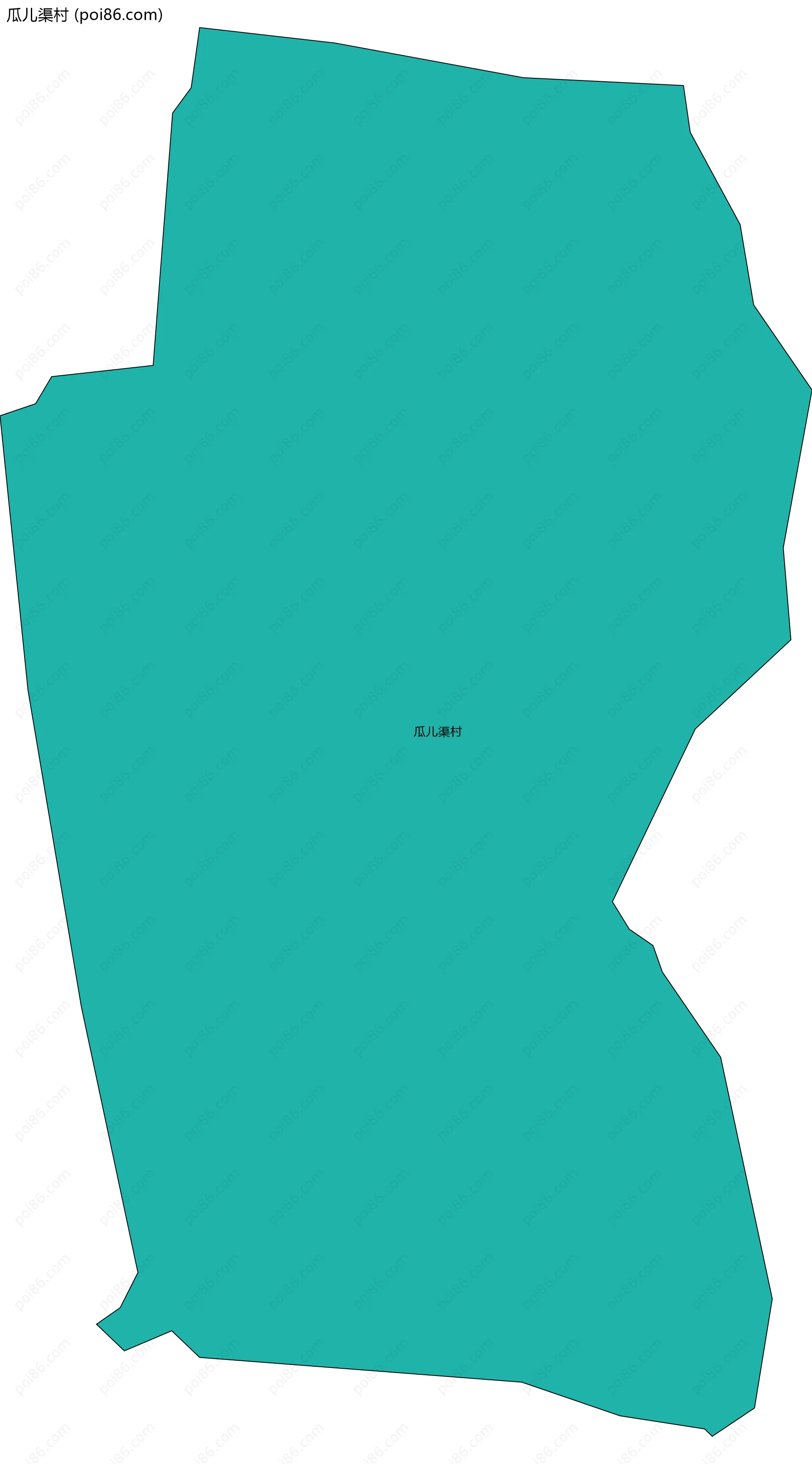 瓜儿渠村边界地图