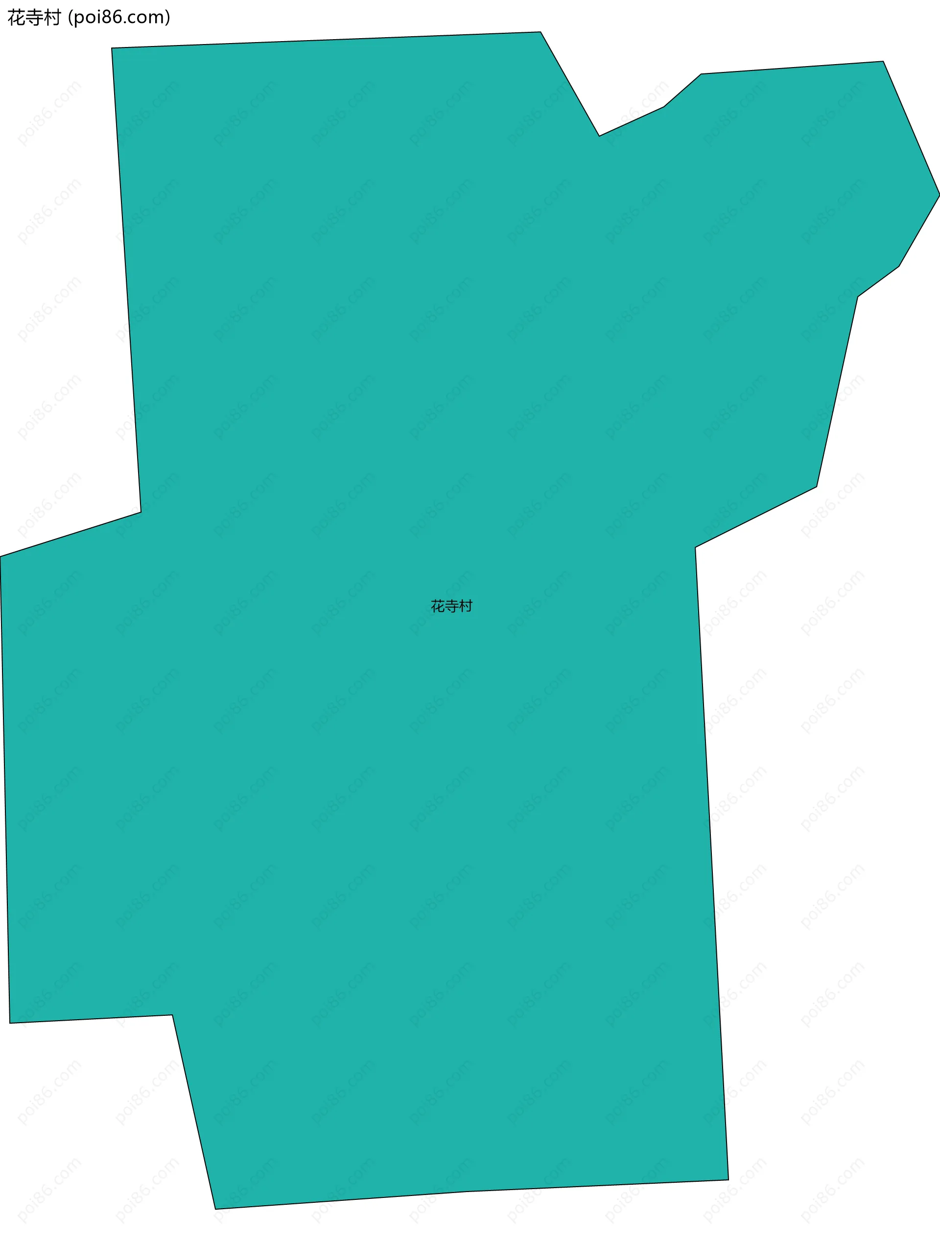 花寺村边界地图