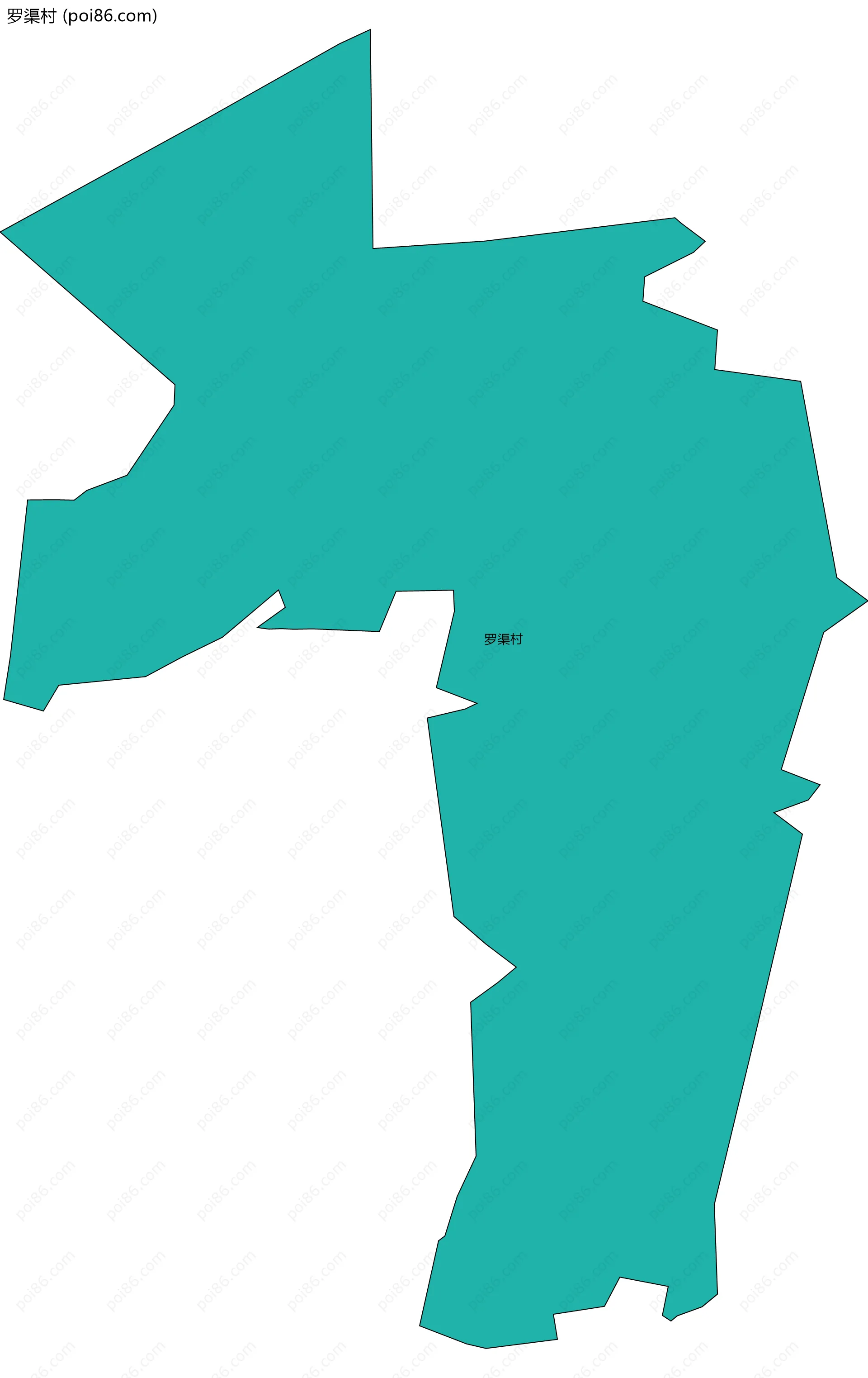 罗渠村边界地图