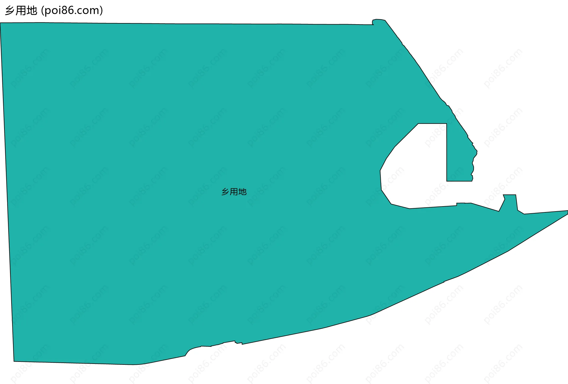 乡用地边界地图