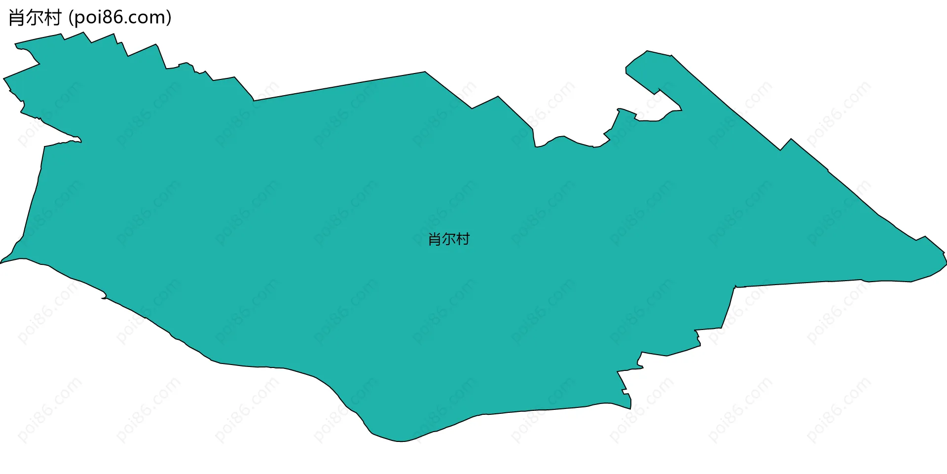 肖尔村边界地图