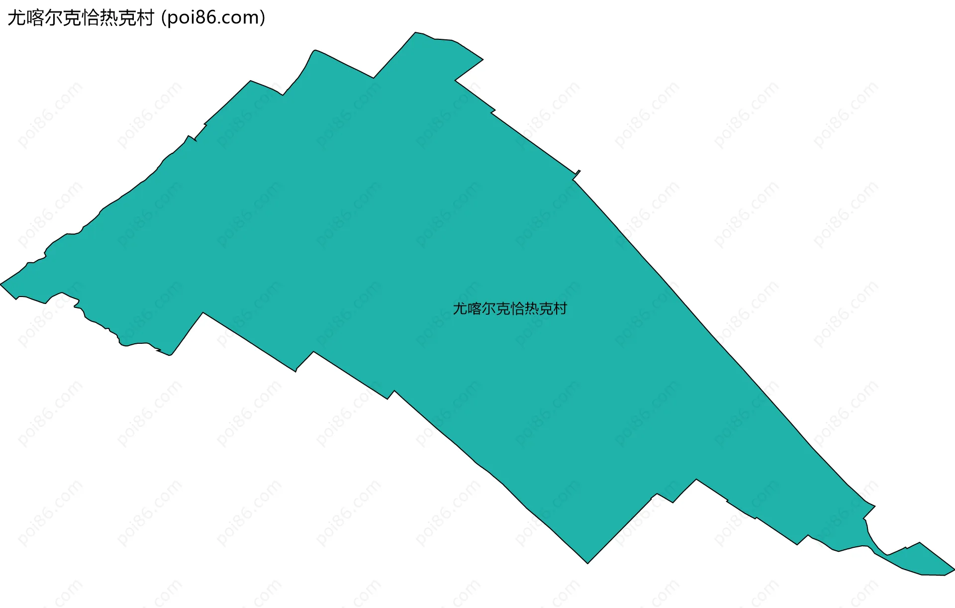 尤喀尔克恰热克村边界地图
