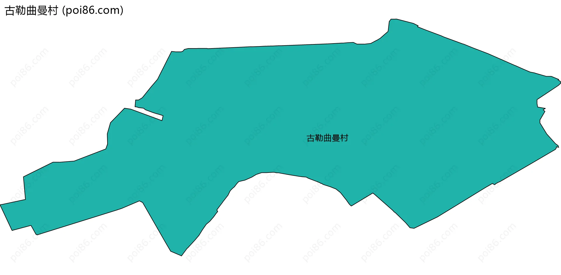 古勒曲曼村边界地图