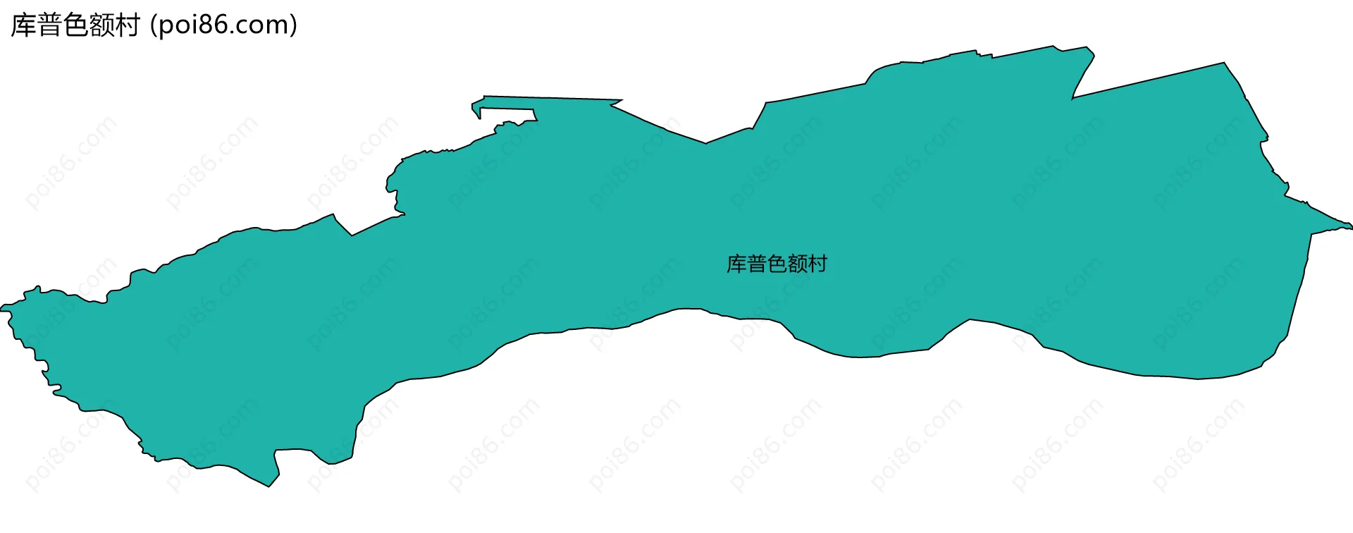 库普色额村边界地图