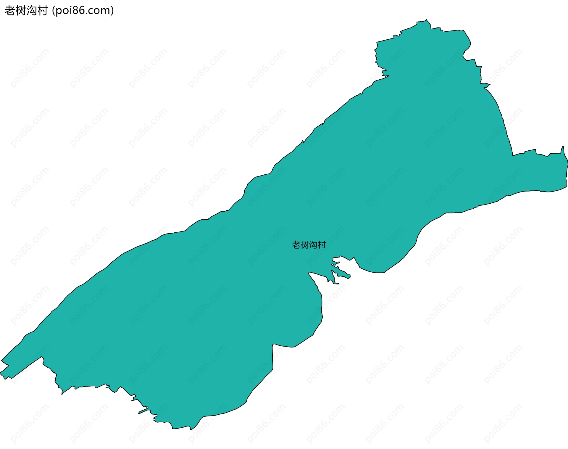 老树沟村边界地图