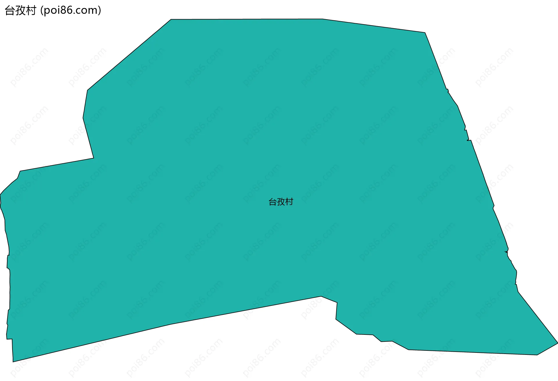 台孜村边界地图