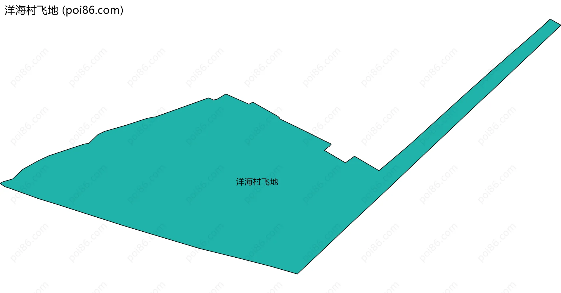 洋海村飞地边界地图