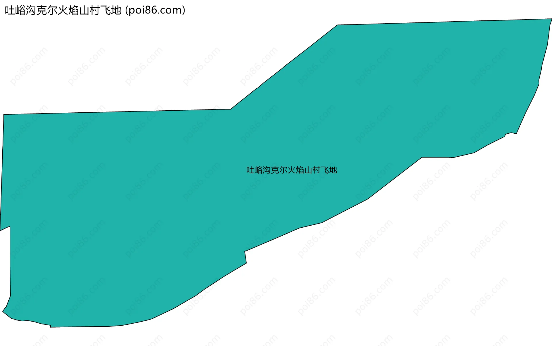 吐峪沟克尔火焰山村飞地边界地图