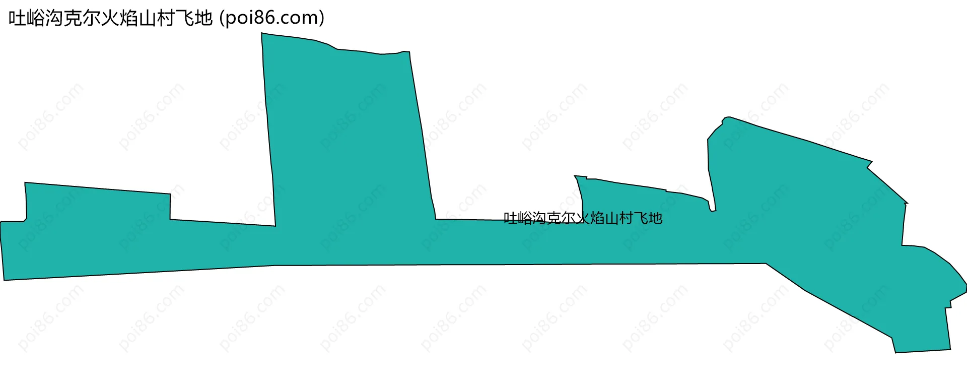 吐峪沟克尔火焰山村飞地边界地图
