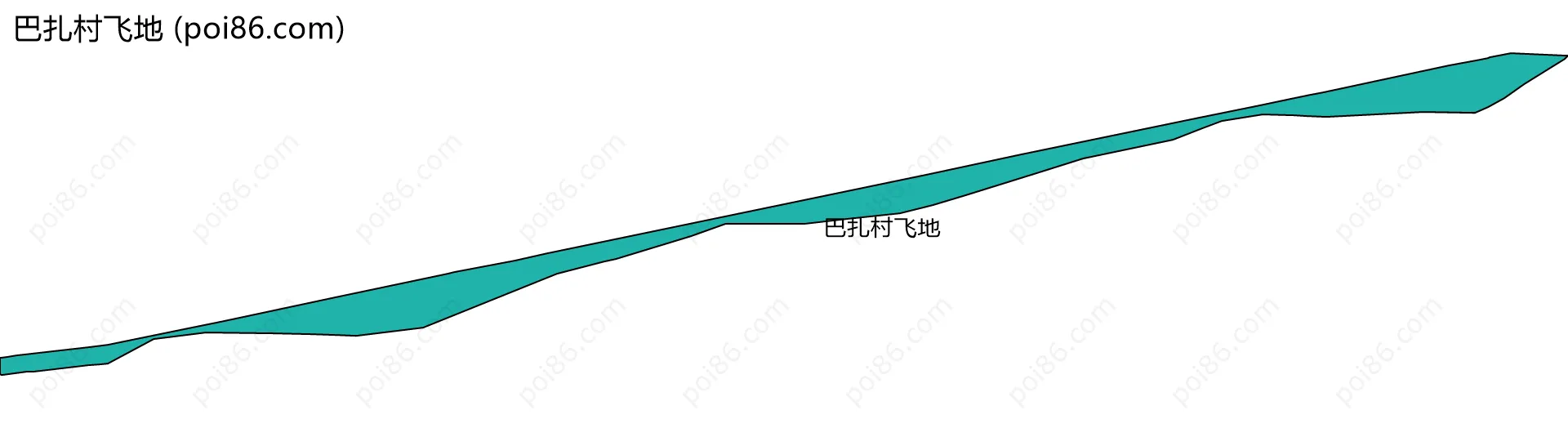 巴扎村飞地边界地图
