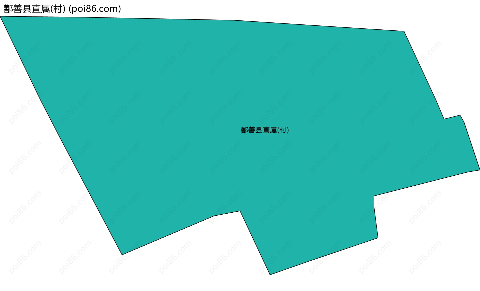 鄯善县直属(村)边界地图