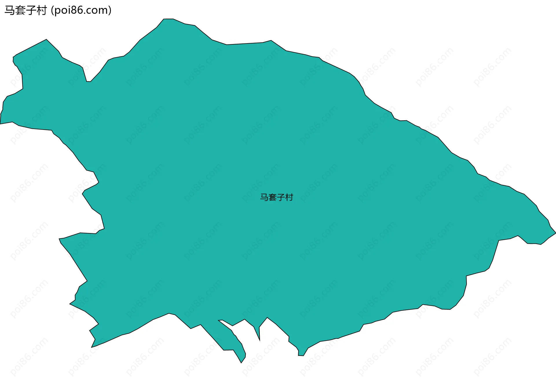 马套子村边界地图