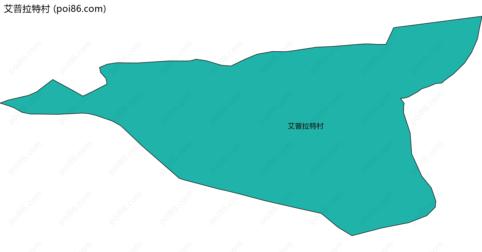 艾普拉特村边界地图