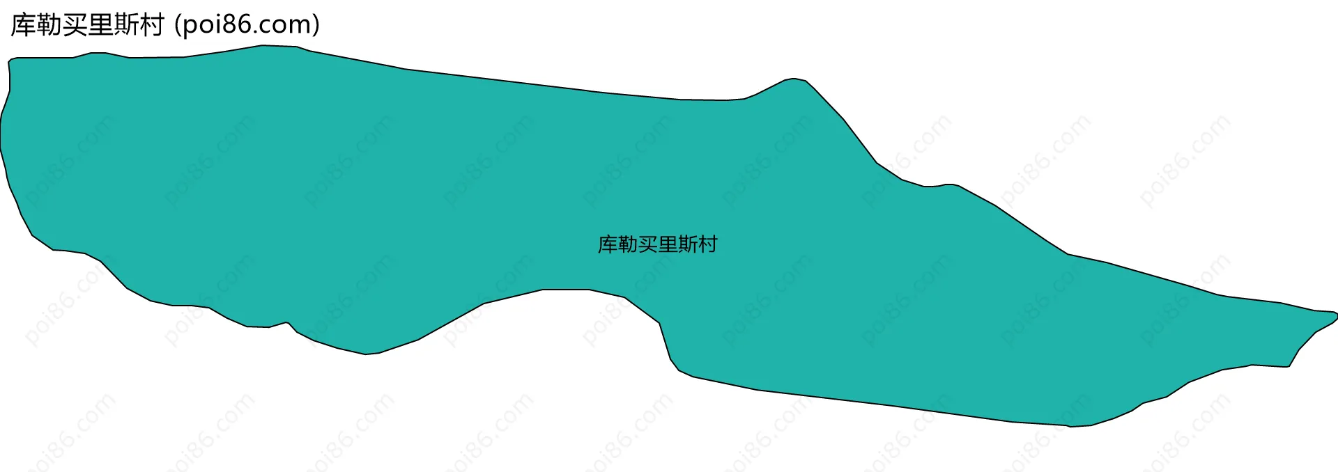 库勒买里斯村边界地图