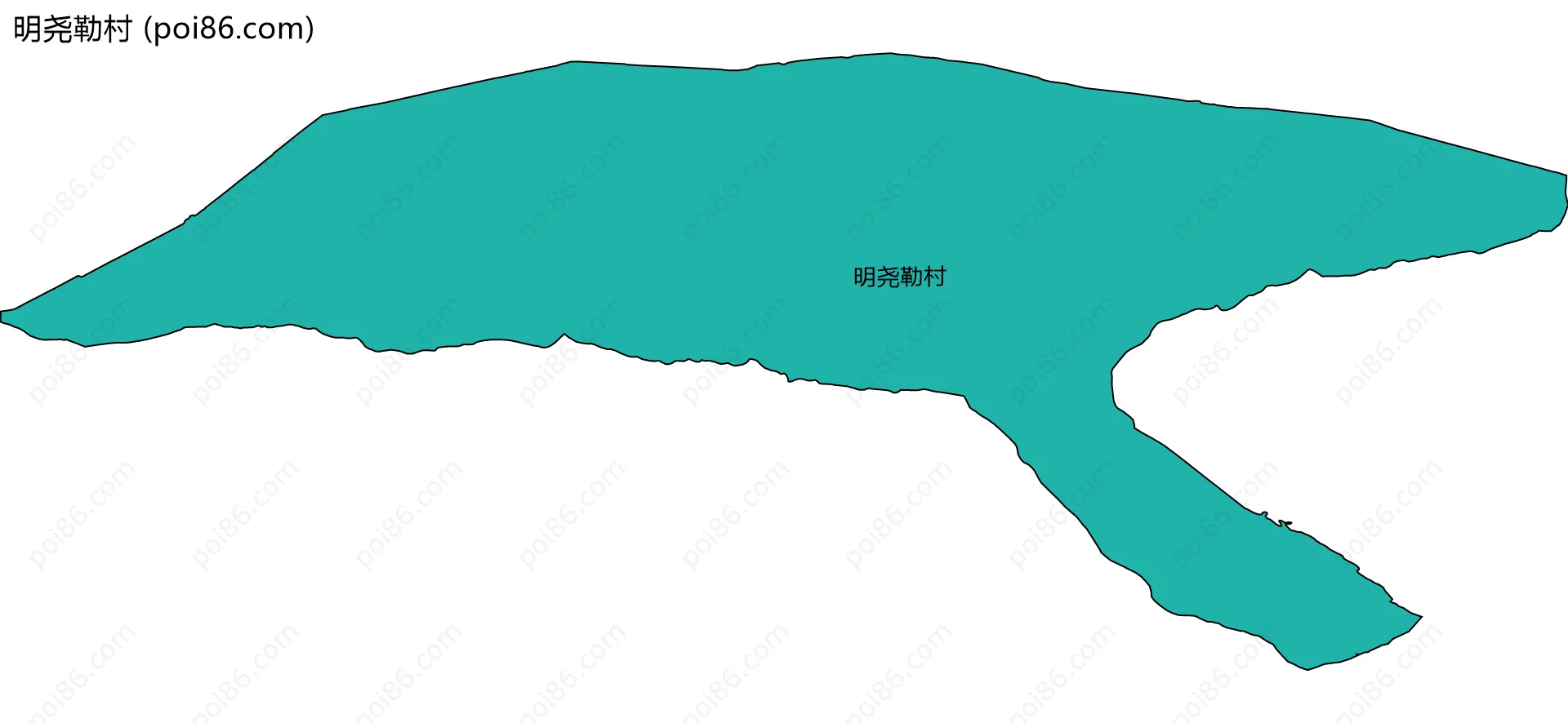 明尧勒村边界地图