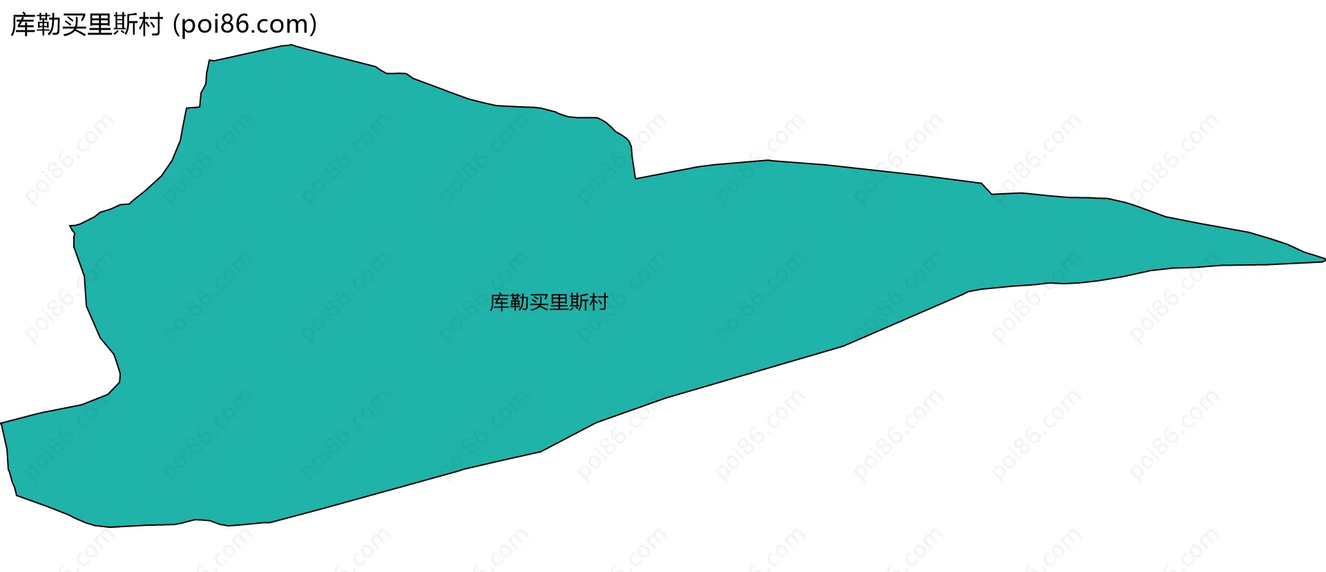 库勒买里斯村边界地图