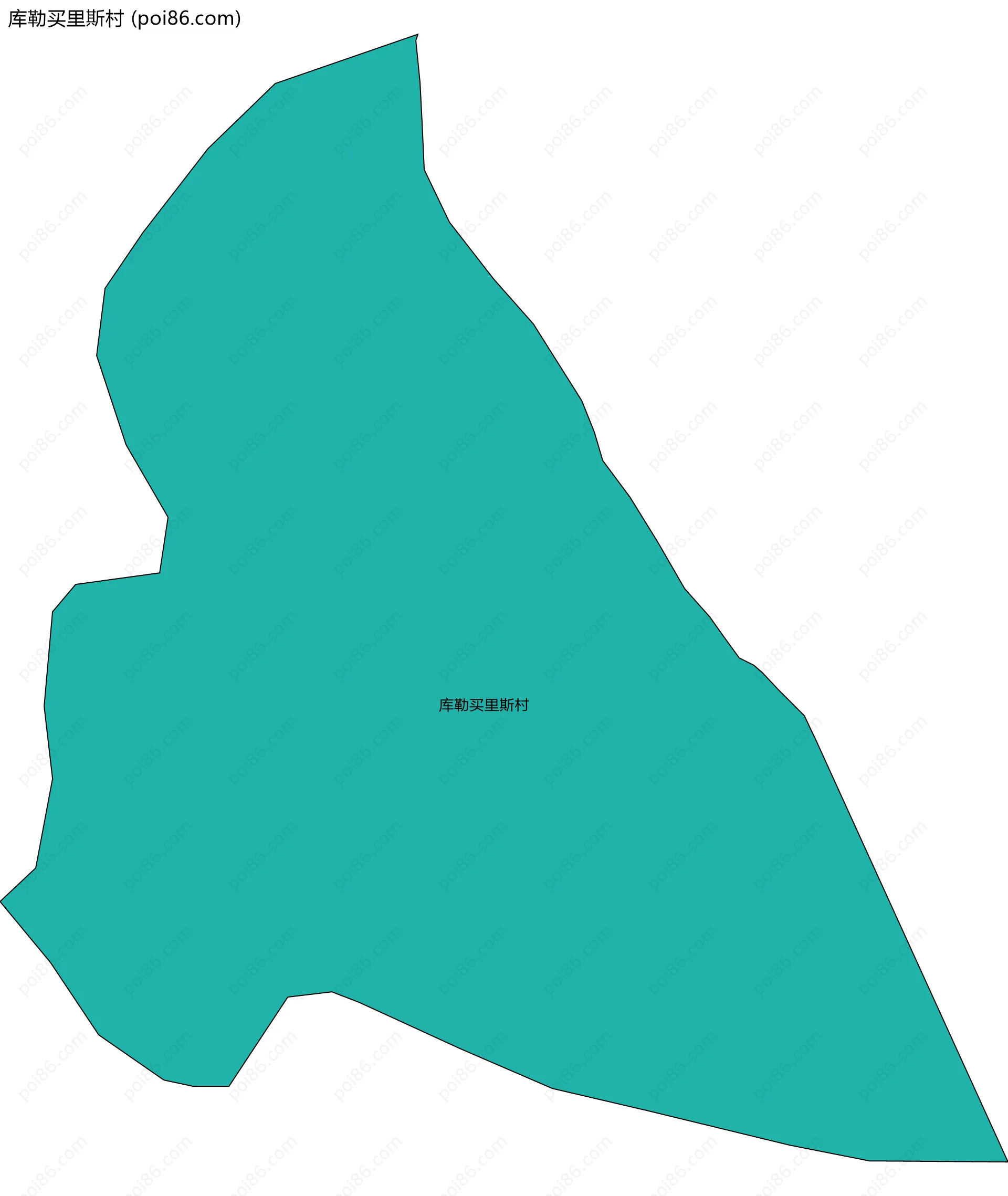 库勒买里斯村边界地图