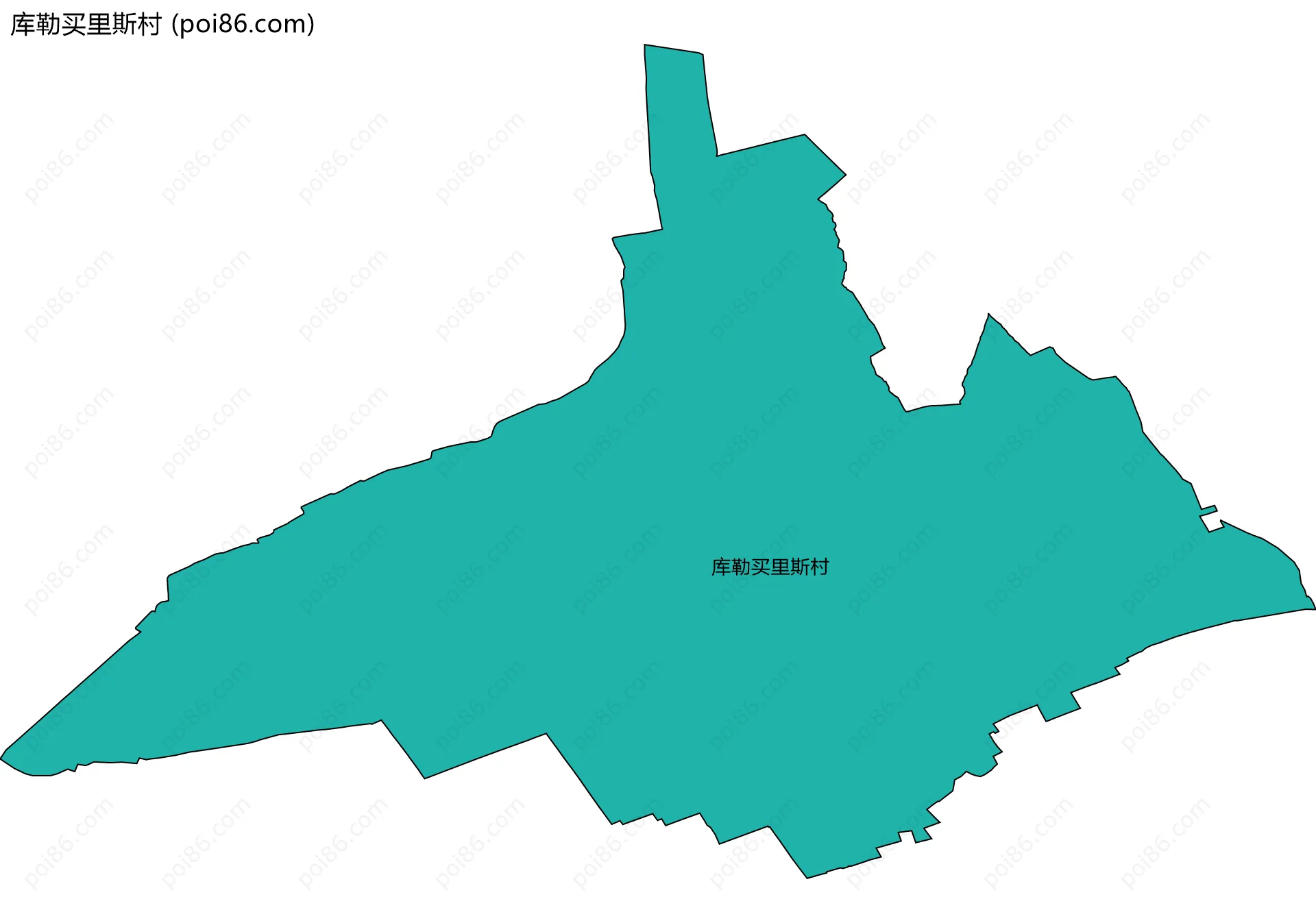 库勒买里斯村边界地图