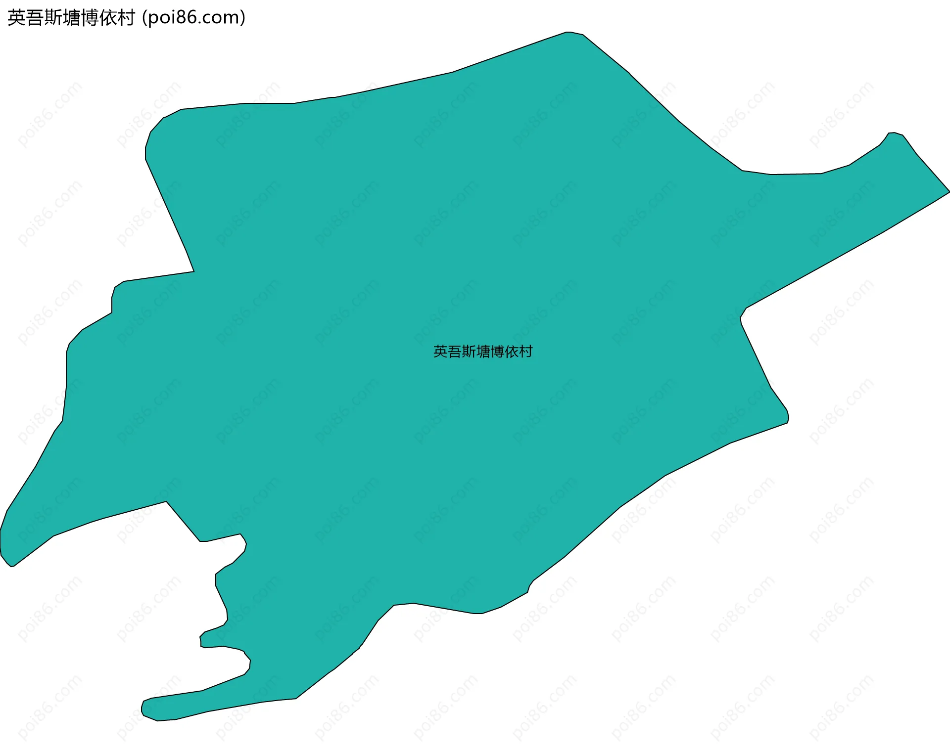 英吾斯塘博依村边界地图