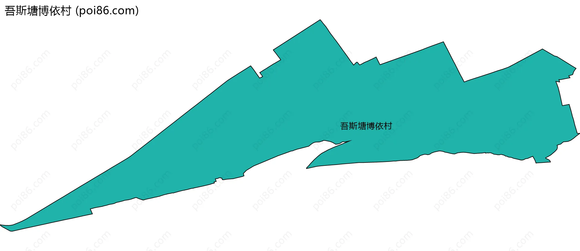 吾斯塘博依村边界地图