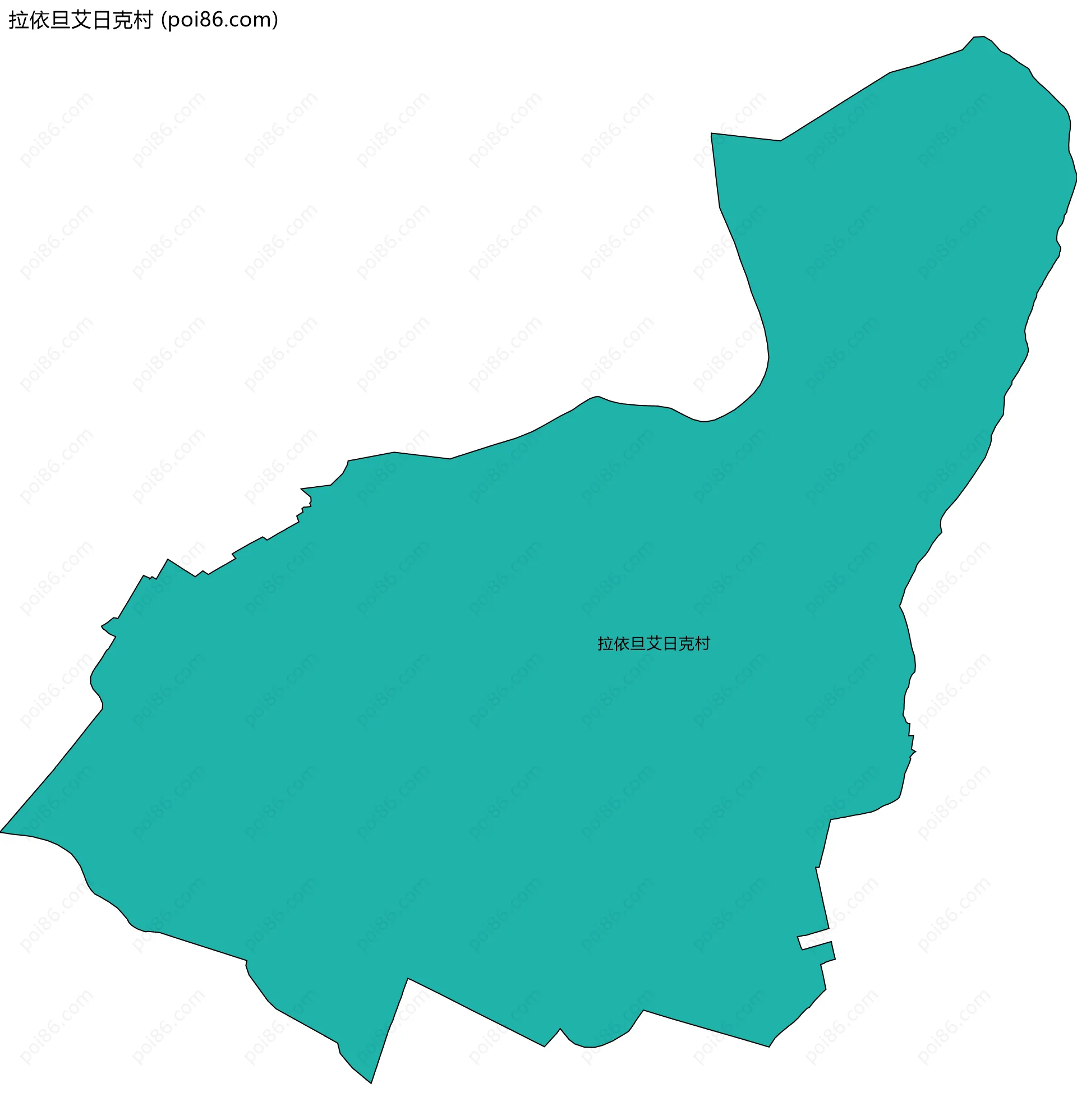 拉依旦艾日克村边界地图