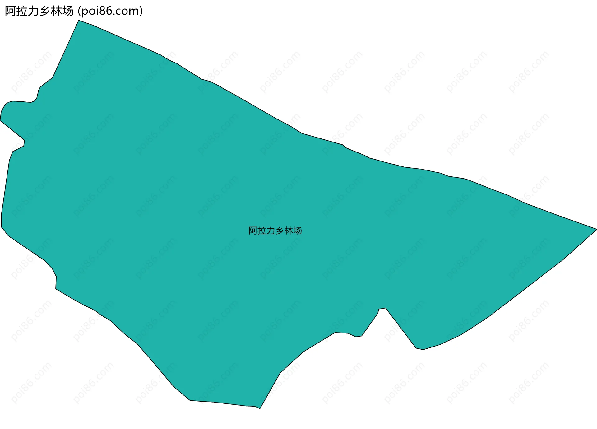 阿拉力乡林场边界地图