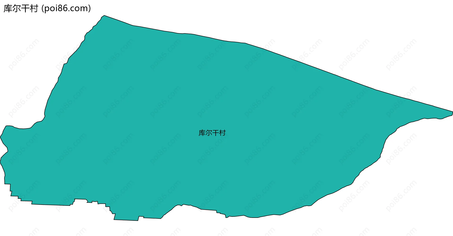 库尔干村边界地图