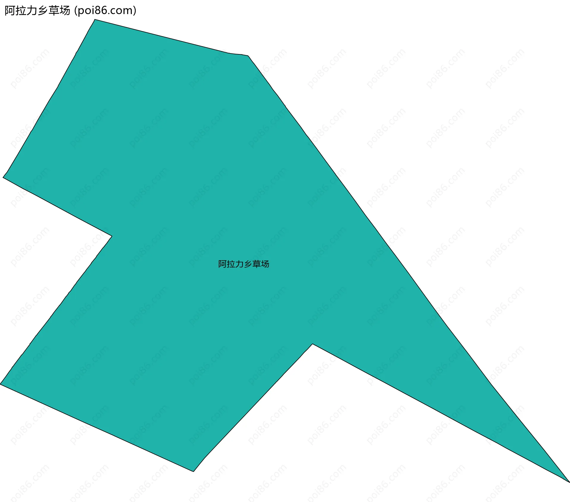阿拉力乡草场边界地图