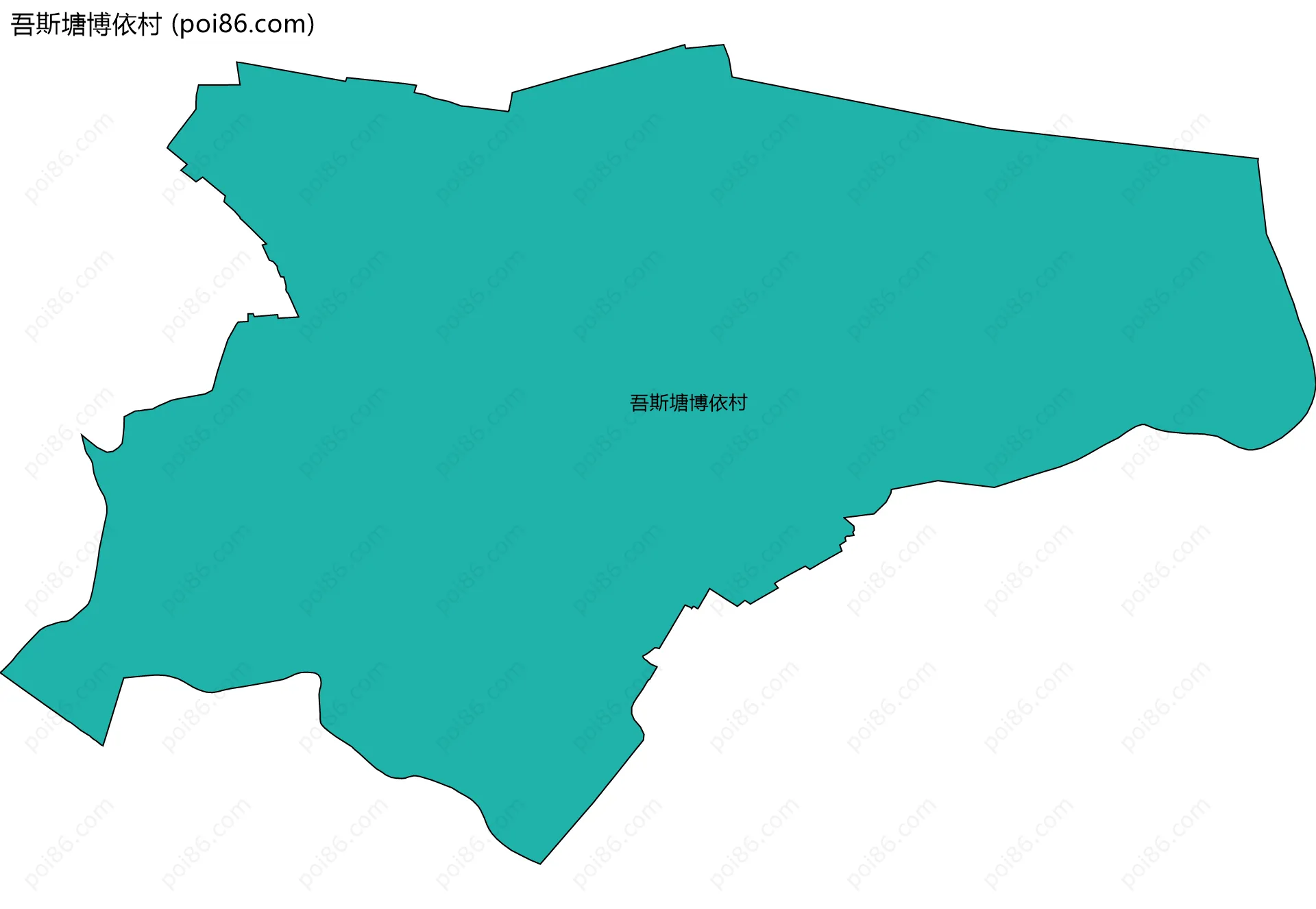 吾斯塘博依村边界地图