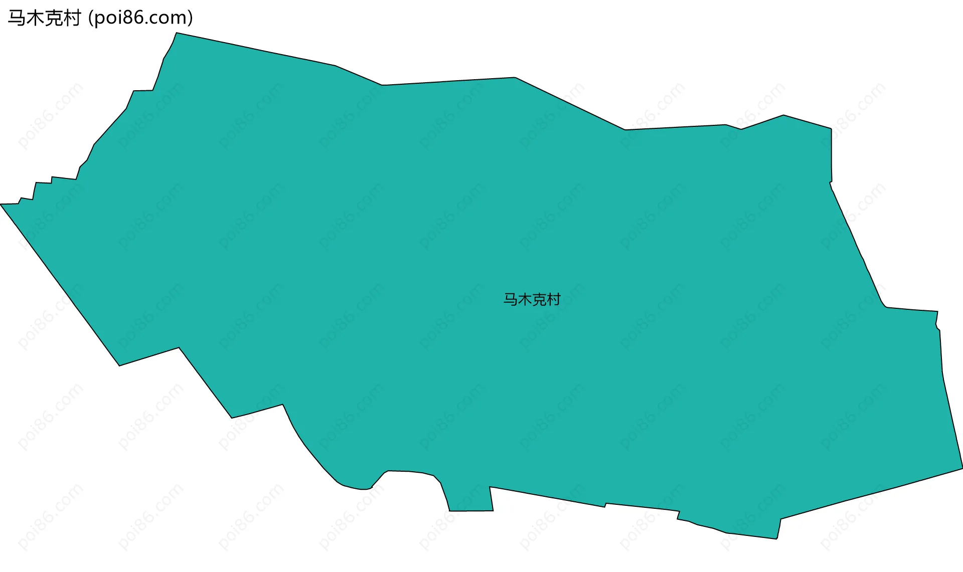 马木克村边界地图